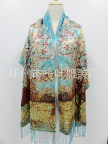 真丝双层拉绒披肩 厂家直销的冬季极致之选